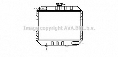 AVA QUALITY COOLING fd2009 -  Радиатор, охлаждение двигателя